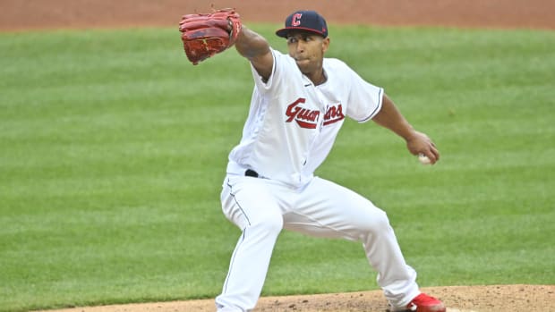 Anthony Gose throws a pitch 