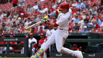 St. Louis Cardinals center fielders Lars Nootbaar