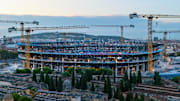 Die Arbeiten am Camp Nou dauern an 