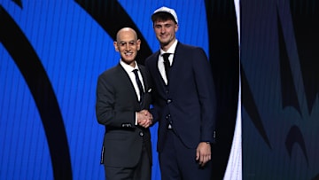 Cooper Flagg, Adam Silver, 2025 NBA Draft - Round One