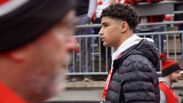 Joey O'Brien visits OSU the day of the Ohio State Buckeyes' 38-15 win over the Indiana Hoosiers in an NCAA football game at Ohio Stadium in Columbus on Saturday, Nov. 23, 2024.