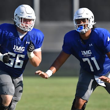 IMG Academy Offensive Lineman Breck Kolojay committed to the USC Trojans on Friday.