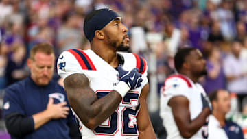 New England Patriots running back TreVeyon Henderson