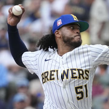 Milwaukee Brewers pitcher Freddy Peralta is an interesting prop target on Aug. 12. 