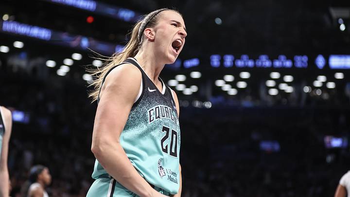 New York Liberty s Sabrina Ionescu Celebrates Chicago Sky s Angel Reese New York Liberty s Sabrina Ionescu Celebrates Chicago Sky s Angel Reese