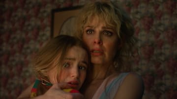 STRANGER THINGS. (L to R) Nell Fisher as Holly Wheeler and Cara Buono as Karen Wheeler in STRANGER THINGS. Cr. Courtesy of Netflix © 2025