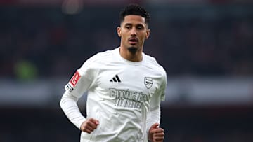 William Saliba picked up a hamstring injury in Arsenal's North London Derby win over Tottenham