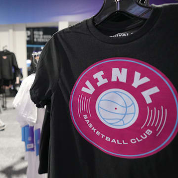 Jan 17, 2025; Miami, FL, USA;  People shop before the game between the Mist and the Lunar Owls of the Unrivaled women’s professional 3v3 basketball league at Wayfair Arena. Mandatory Credit: Jim Rassol-Imagn Images