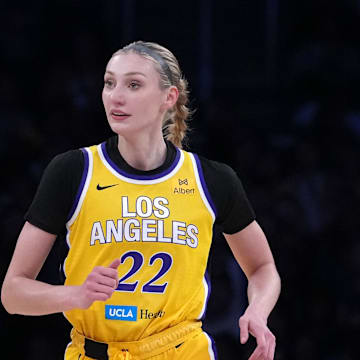 Los Angeles Sparks forward Cameron Brink debuted her player-exclusive logo for New Balance.