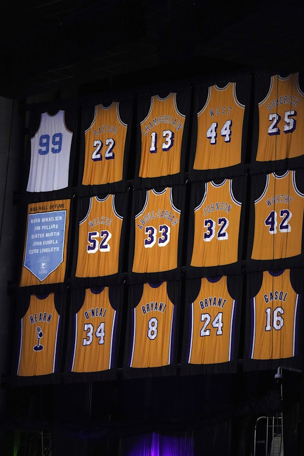 Los Angeles Lakers retired jerseys