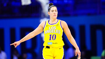 Los Angeles Sparks guard Kelsey Plum is a great prop target on Monday.