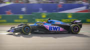 Oct 21, 2023; Austin, Texas, USA; BWT Alpine F1 driver Esteban Ocon (31) of Team France drives during the Sprint Race of the 2023 United States Grand Prix at Circuit of the Americas. Mandatory Credit: Jerome Miron-USA TODAY Sports