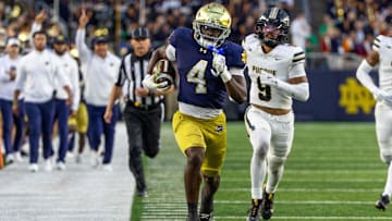 Notre Dame Fighting Irish running back Jeremiyah Love.