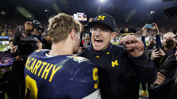 J.J. McCarthy, Jim Harbaugh, Michigan football