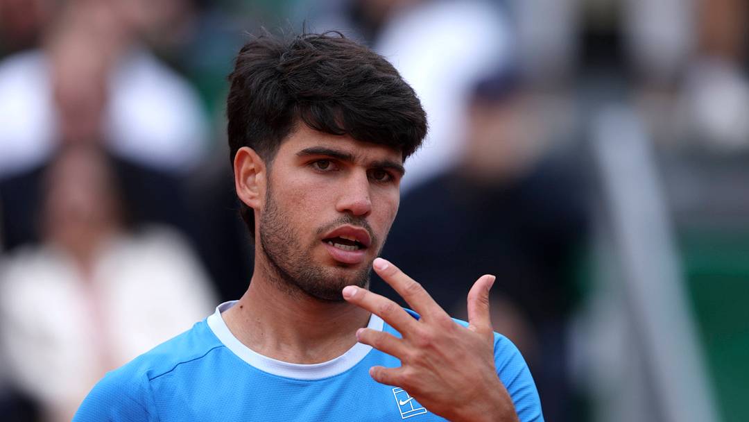 Carlos Alcaraz lost to Jannik Sinner in the 2026 Monte-Carlo Masters final.