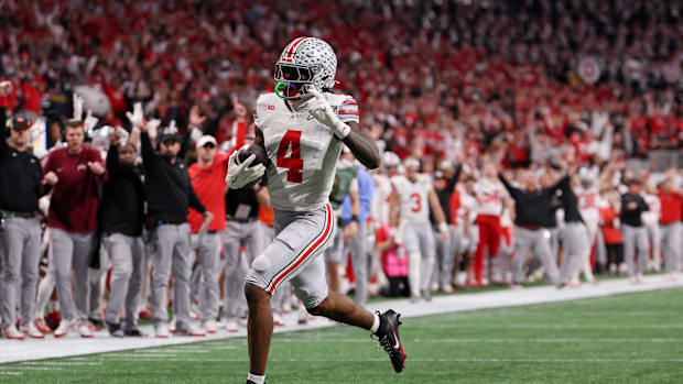Ohio State Buckeyes wide receiver Jeremiah Smith (4)