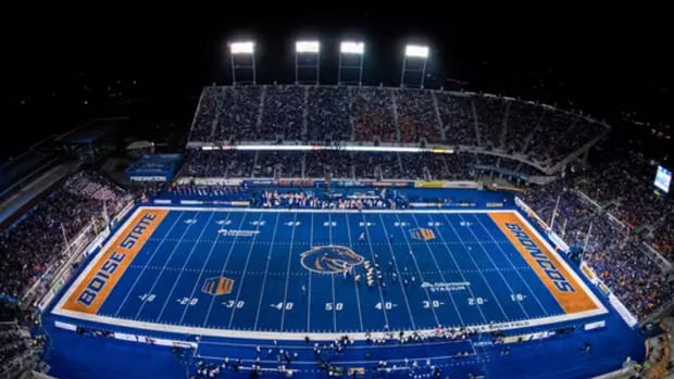 Boise State's iconic blue football field.