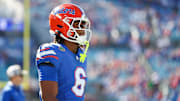 Florida Gators wide receiver Dallas Wilson exited the loss to Georgia in the first half.