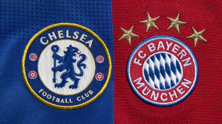 The Club Badges of Chelsea and FC Bayern Munich