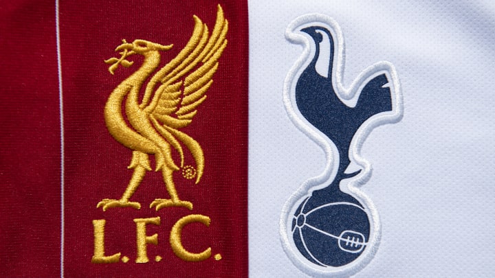 The Liverpool and Tottenham Hotspur Club Badges The Liverpool and Tottenham Hotspur Club Badges