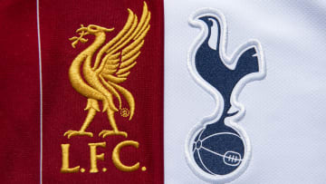 The Liverpool and Tottenham Hotspur Club Badges