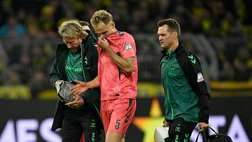 Amos Pieper musste in Dortmund angeschlagen ausgewechselt werden Amos Pieper musste in Dortmund angeschlagen ausgewechselt werden