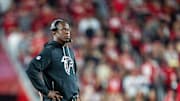 Atlanta Falcons head coach Raheem Morris