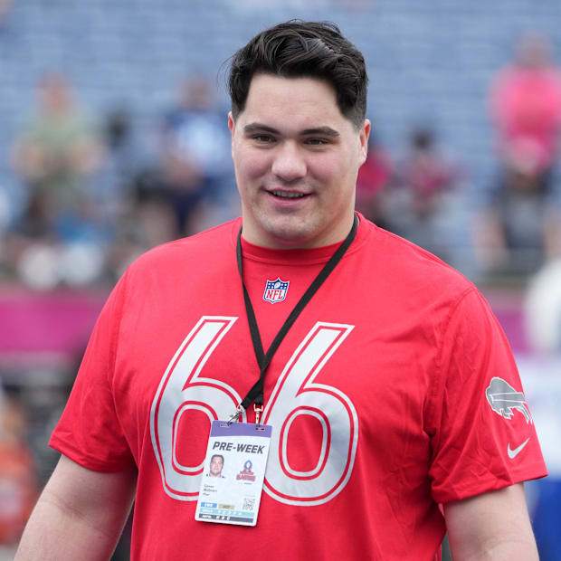 Connor McGovern (66) during AFC Practice for the Pro Bowl Games