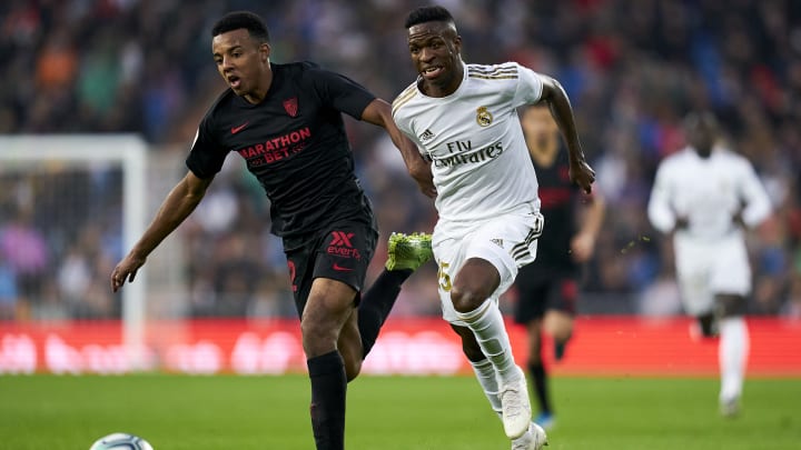 Vinicius y Jules Koundé, Real Madrid vs Sevilla  