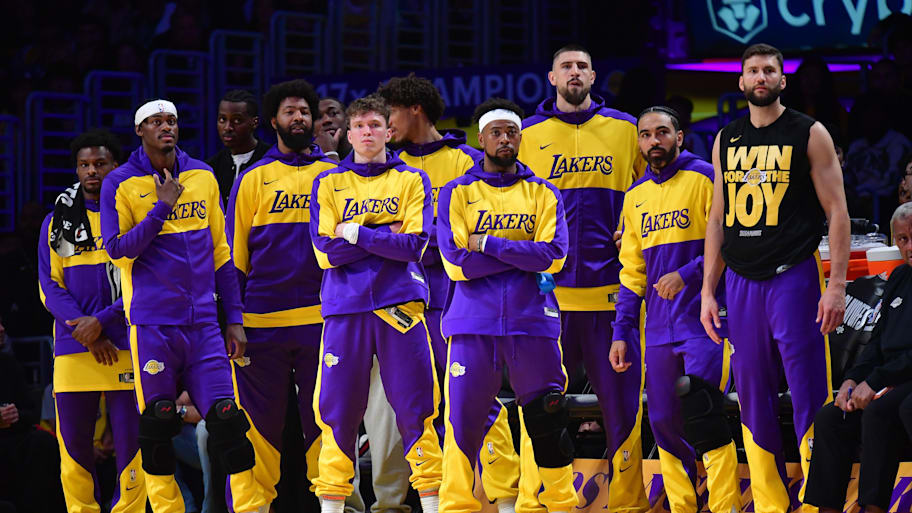 Los Angeles Lakers' future will take shape after sale.  | Gary A. Vasquez-Imagn Images
