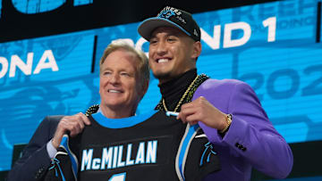 Roger Goodell and Tetairoa McMillan