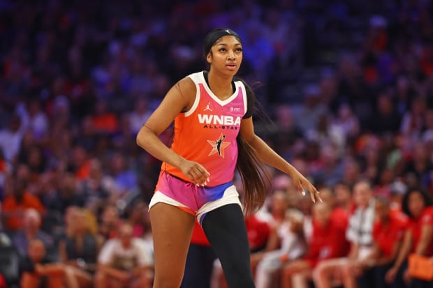 Angel Reese in the WNBA All-Star Game.