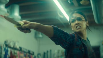 Trigger Warning. Jessica Alba as Parker in Trigger Warning. Cr. Netflix ©2024.