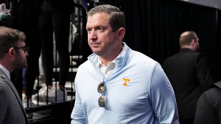 Tennessee athletic director Danny White before a NCAA Tournament Sweet 16 game between the Lady Vols and Texas at Legacy Arena in Birmingham, Ala., on Saturday, March 29, 2025.