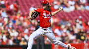 Cincinnati Reds starting pitcher Andrew Abbott is 7-1 with a 2.15 ERA during the 2025 MLB season.