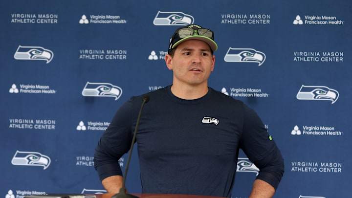 Seattle Seahawks head coach Mike Macdonald