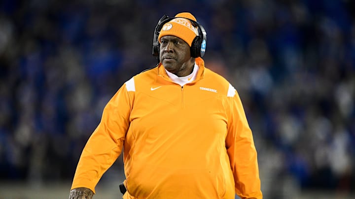 Tennessee Defensive Line Coach Rodney Garner during an SEC football game between Tennessee and Kentucky at Kroger Field in Lexington, Ky. on Saturday, Nov. 6, 2021.

Kns Tennessee Kentucky Football