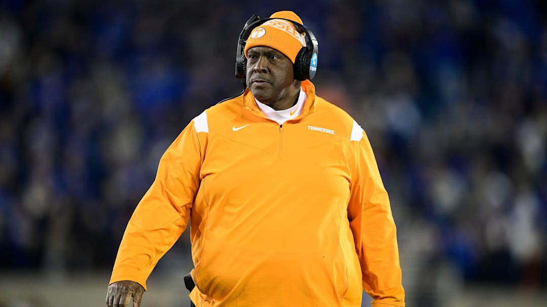 Tennessee Defensive Line Coach Rodney Garner during an SEC football game between Tennessee and Kentucky at Kroger Field in Lexington, Ky. on Saturday, Nov. 6, 2021.

Kns Tennessee Kentucky Football