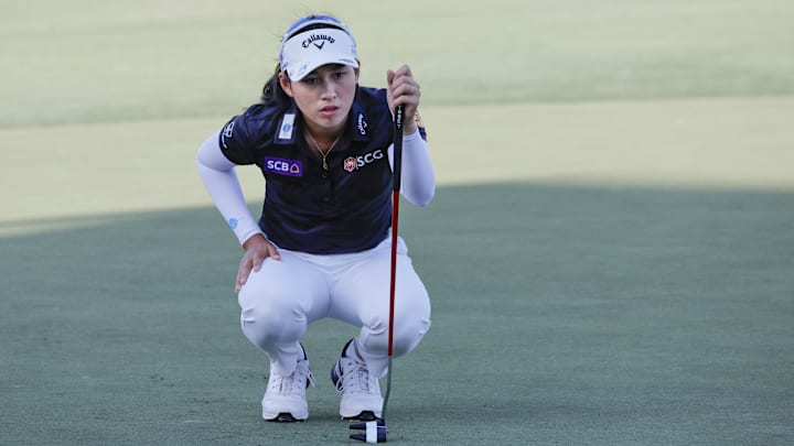 Jeeno Thitikul is the overwhelming favorite to win this week's Blue Bay LPGA. Jeeno Thitikul is the overwhelming favorite to win this week's Blue Bay LPGA.