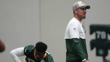 Jun 11, 2024; Green Bay, WI, USA; Green Bay Packers head coach Matt LaFleur participates in minicamp. Mandatory Credit: Mark Hoffman-USA TODAY Sports