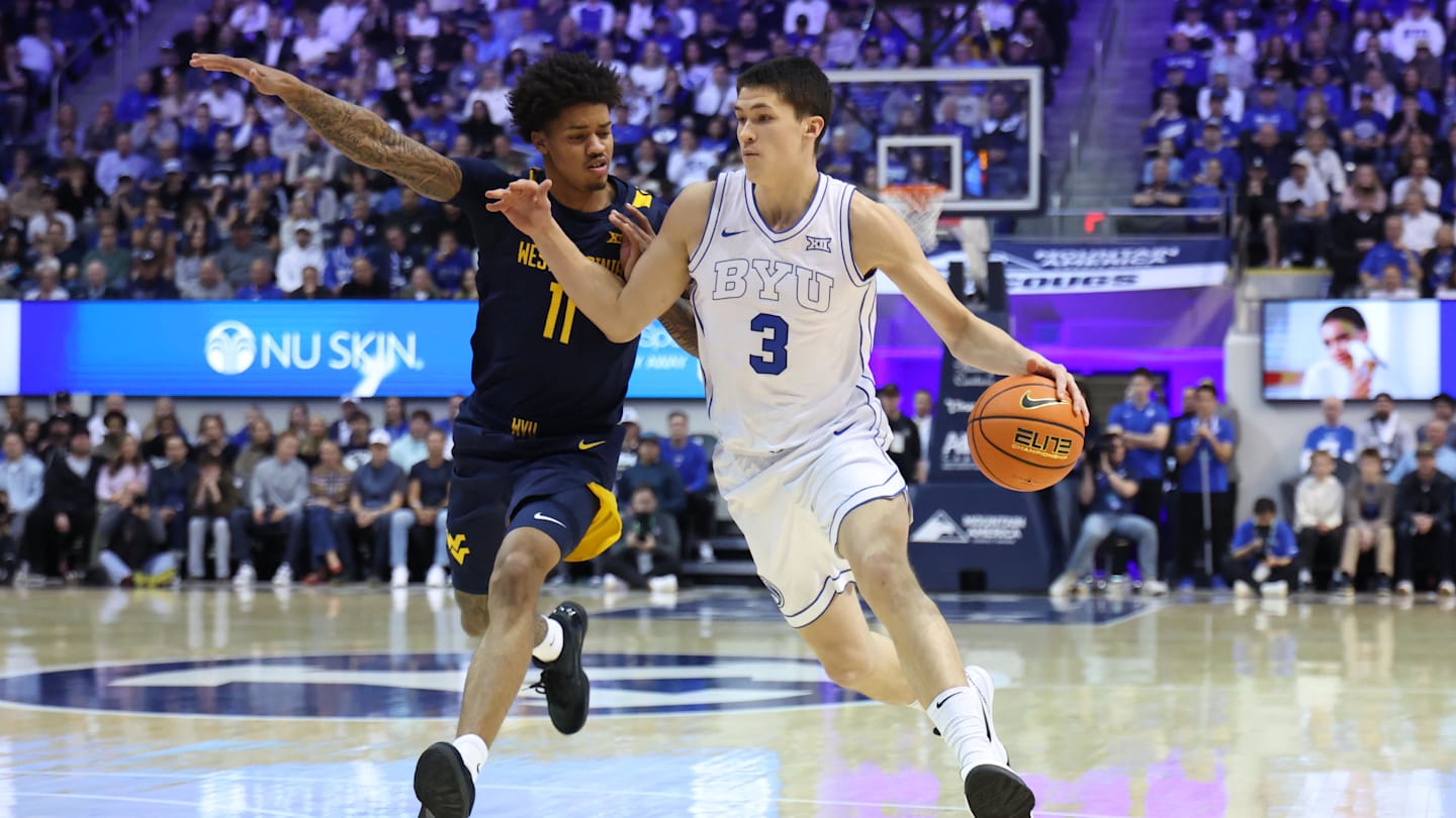 No. 25 BYU Basketball Pulls Away from West Virginia for Sixth Straight Win