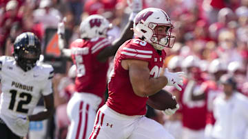 Wisconsin running back Cade Yacamelli