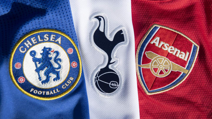The Chelsea, Arsenal and Tottenham Hotspur Club Crests