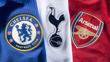 The Chelsea, Arsenal and Tottenham Hotspur Club Crests