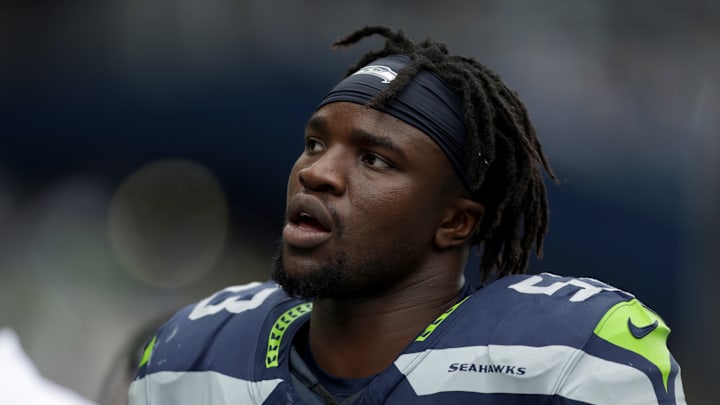 Boye Mafe of the Seattle Seahawks