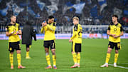 Enttäuschte Gesichter bei Borussia Dortmund