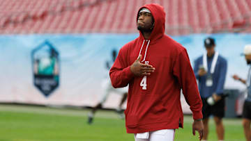 Alabama Crimson Tide quarterback Jalen Milroe (4)