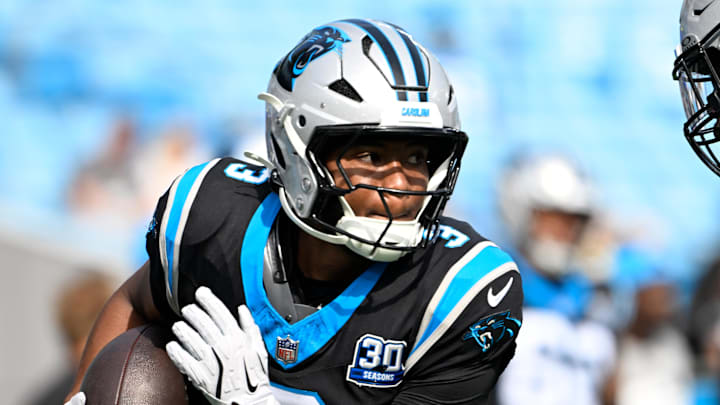 Carolina Panthers running back Raheem Blackshear