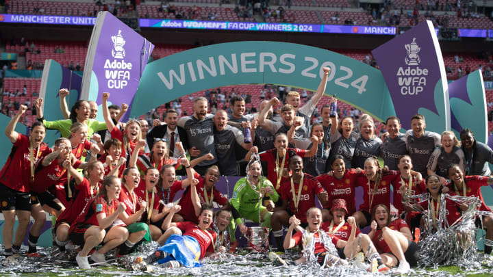 Manchester United were crowned winners of the FA Cup last season 