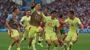 España celebrando el pase a la final de los Juegos Olímpicos 2024 